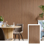 AcoustiLine™ Präzisions-Akustiklamellenplatte – Smoked Oak (2,7 m × 1,10 m)